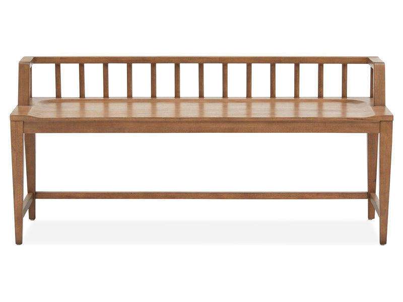 Lindon - Arm Bench With Low Back - Light Brown