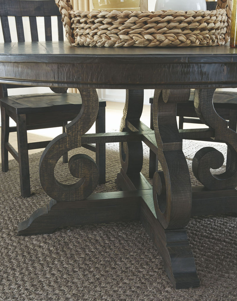 Bellamy - 48" Round Dining Table - Peppercorn