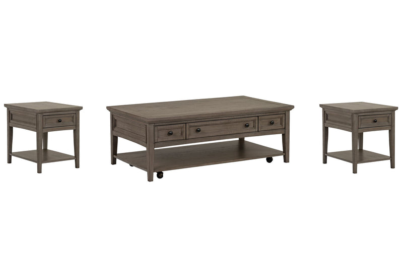 Paxton Place - Rectangular Caster Cocktail Table Set