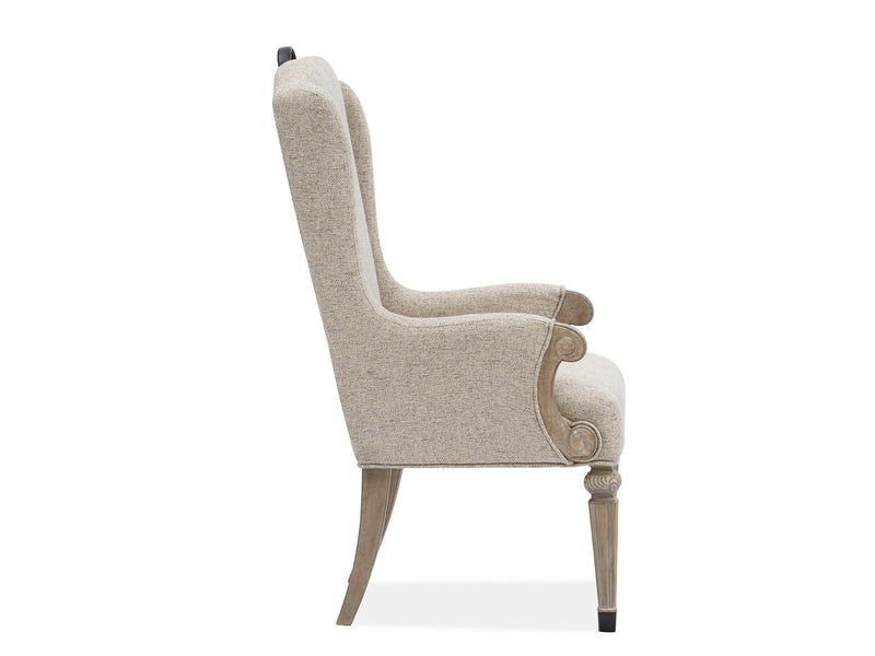 Marisol - Upholstered Host Arm Chair (Set of 2) - Fawn