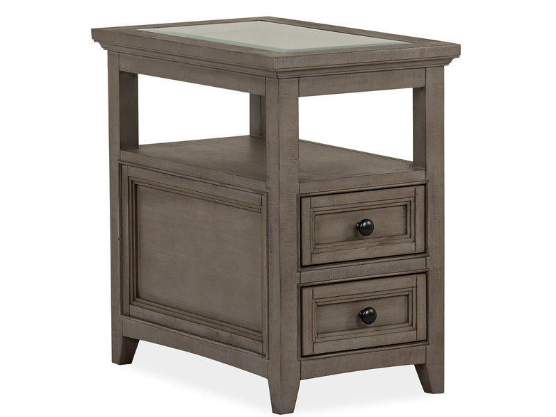 Paxton Place - Chairside End Table - Dovetail Gray