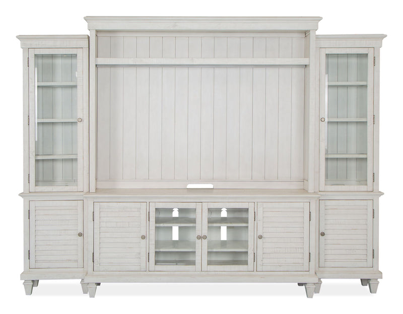 Newport - Entertainment Wall - Alabaster
