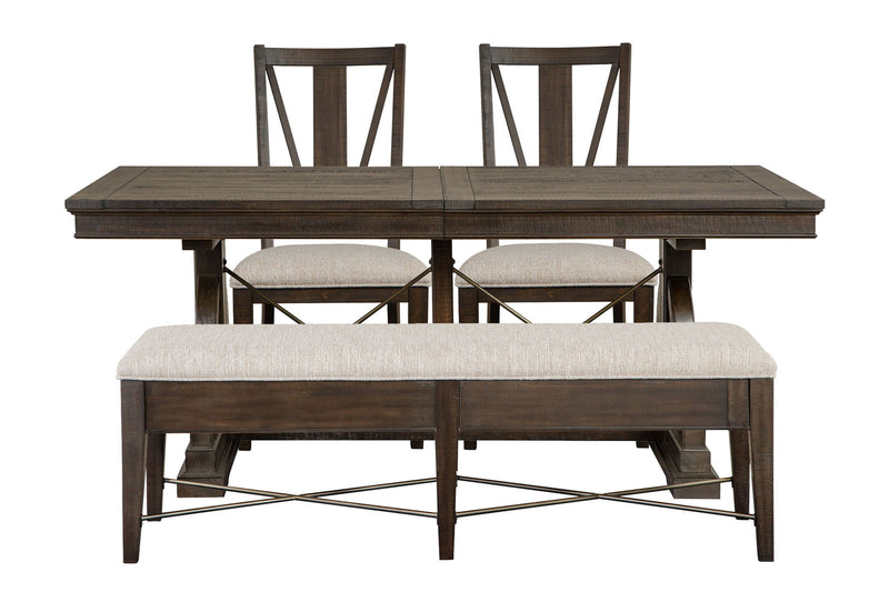 Westley Falls - Extendable Trestle Dining Table Set