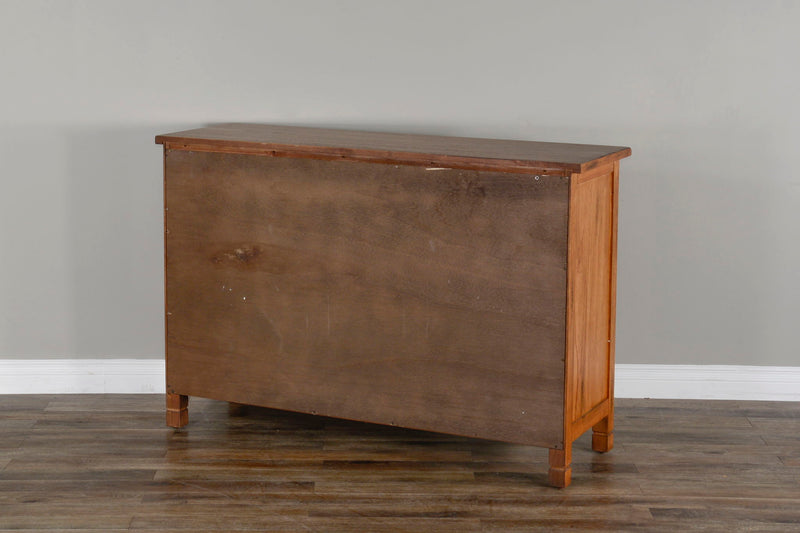 Sedona - Wood Buffet With Natural Slate - Rustic Oak
