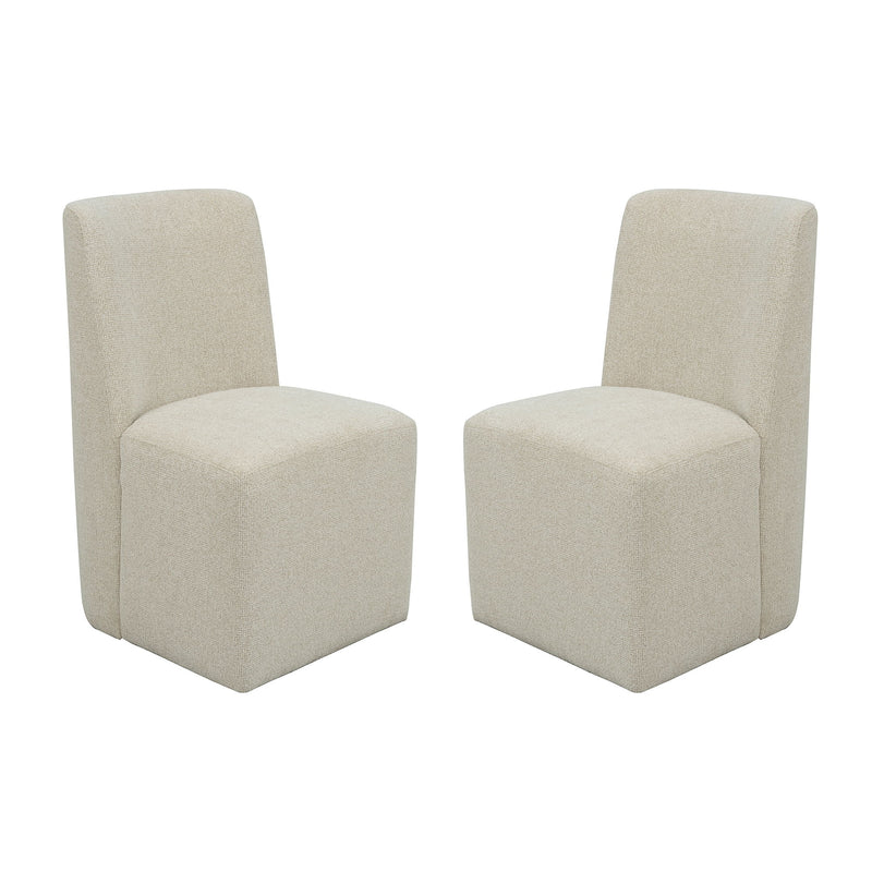 Waterfall - Upholstered Dining Chair (Set of 2) - Beige / Deep Ebony
