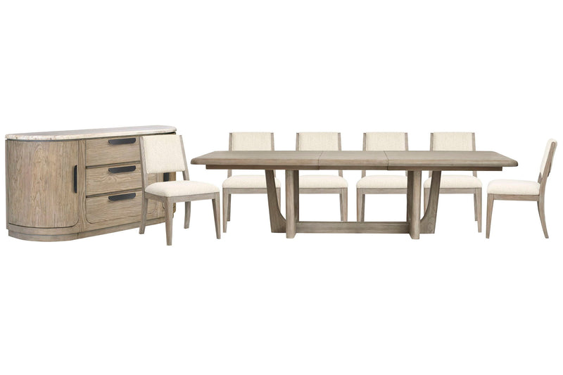 Braelyn - Extendable Trestle Dining Table Set