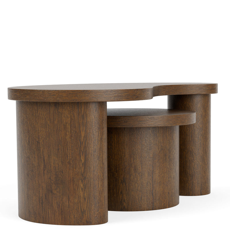 Santa Cruz - Bunching Cocktail Tables - Whiskey Oak