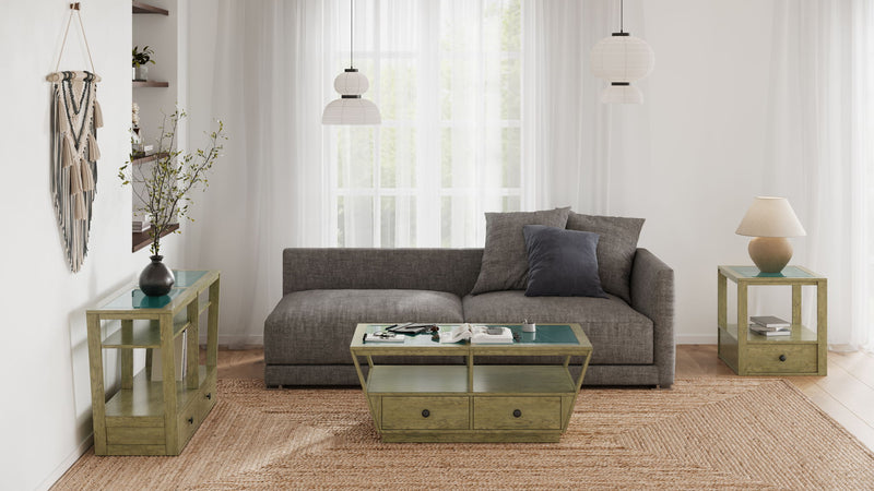 Elora - Demilune Sofa Table - Walnut