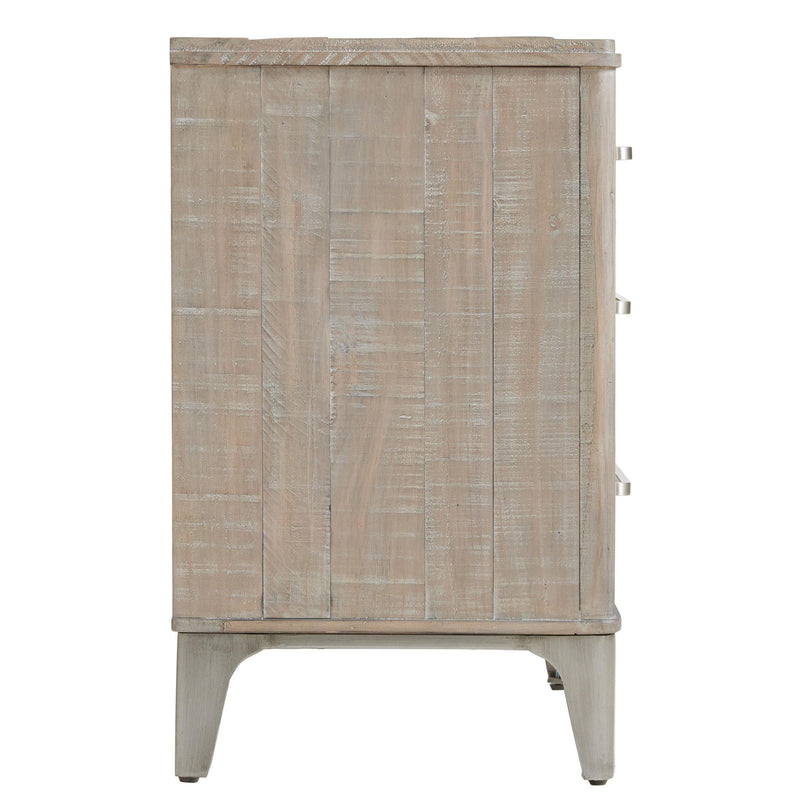 Intrigue - 3 Drawer Nightstand - Light Brown