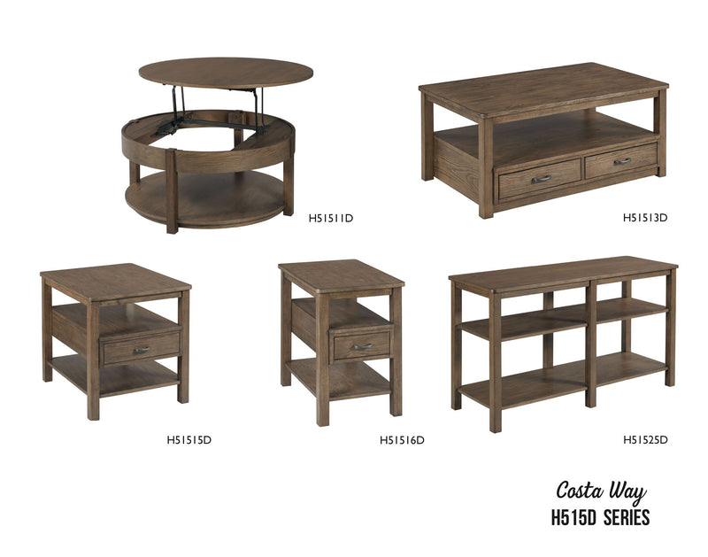 Costa Way - Lift Top Round Cocktail Table
