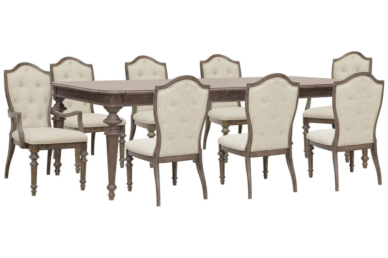 Saddle Creek - Extendable Leg Dining Table Set