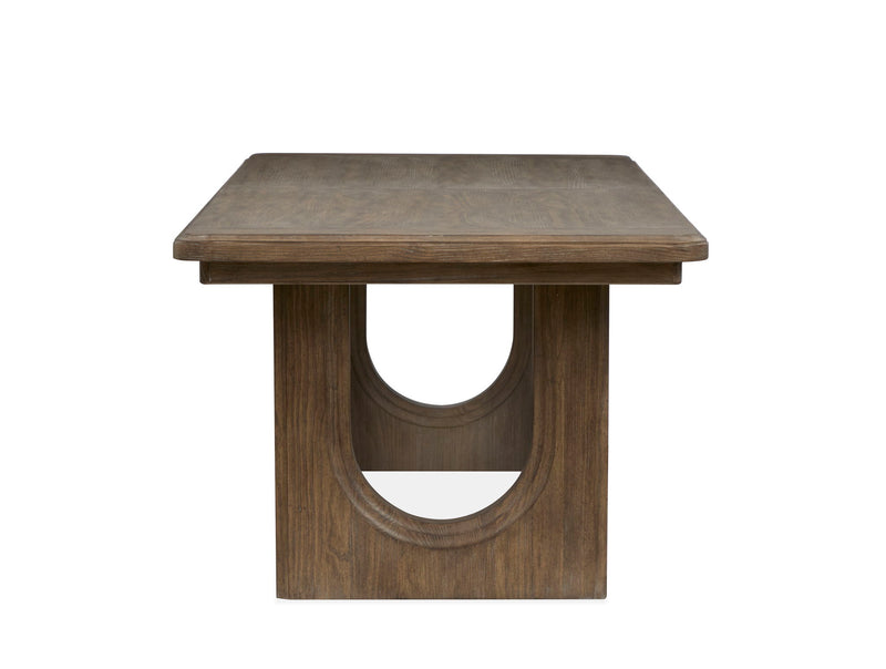 Westbourne - Extendable Trestle Dining Table - Dark Umber