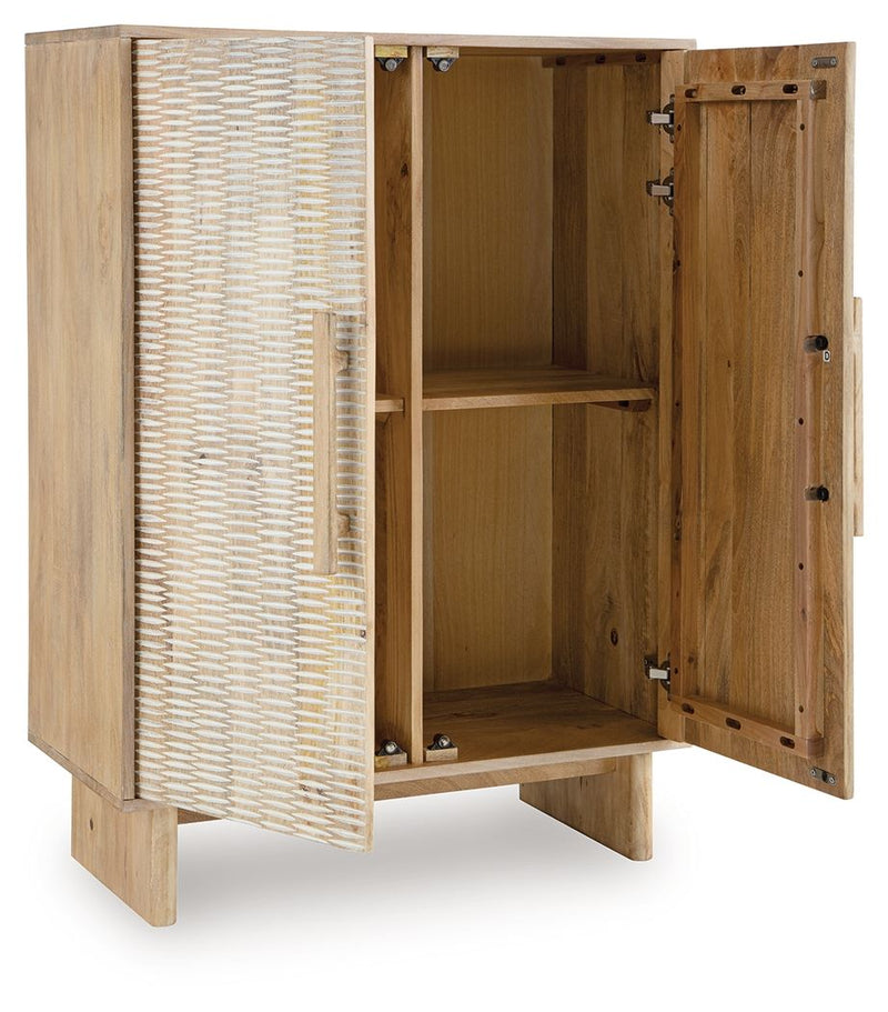 Dallinbury - Accent Cabinet - Natural / White Wash