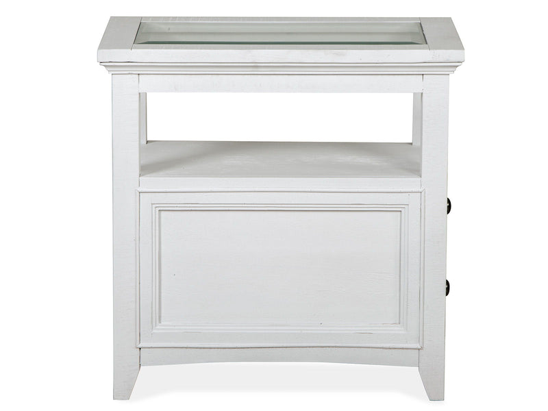 Heron Cove - Chairside End Table - Chalk White