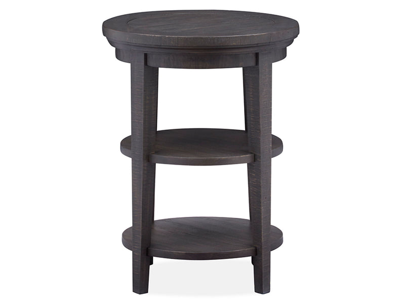 Westley Falls - Round Accent End Table - Graphite