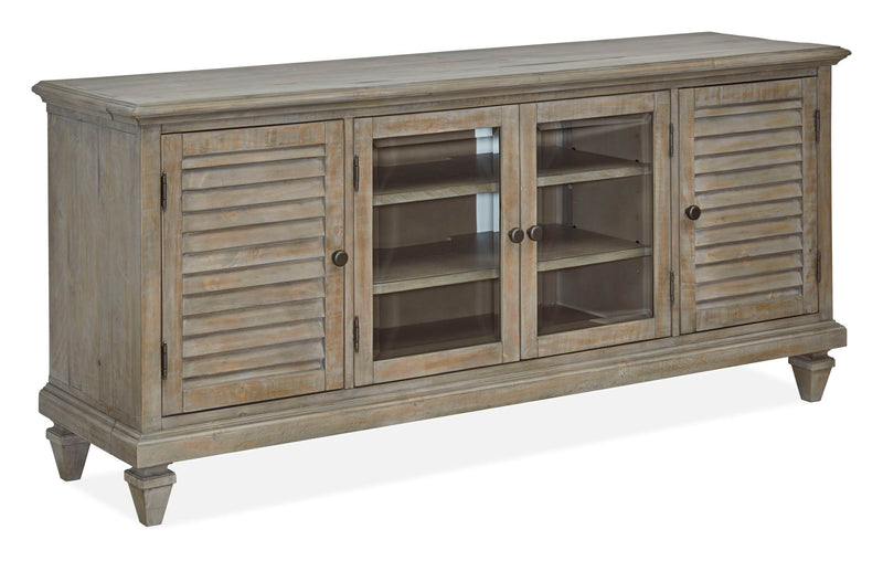 Calistoga - Rustic Entertainment Wall - Dovetail Gray