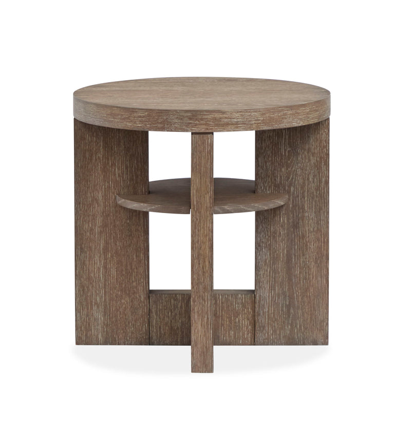Cypress - Round End Table - Spiced Brown