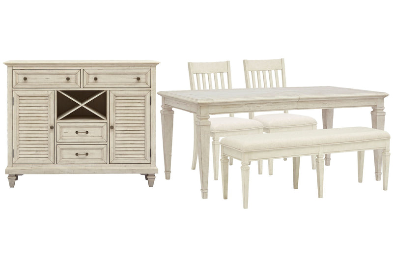 Newport - 5 Piece Extendable Rectangular Dining Table Set
