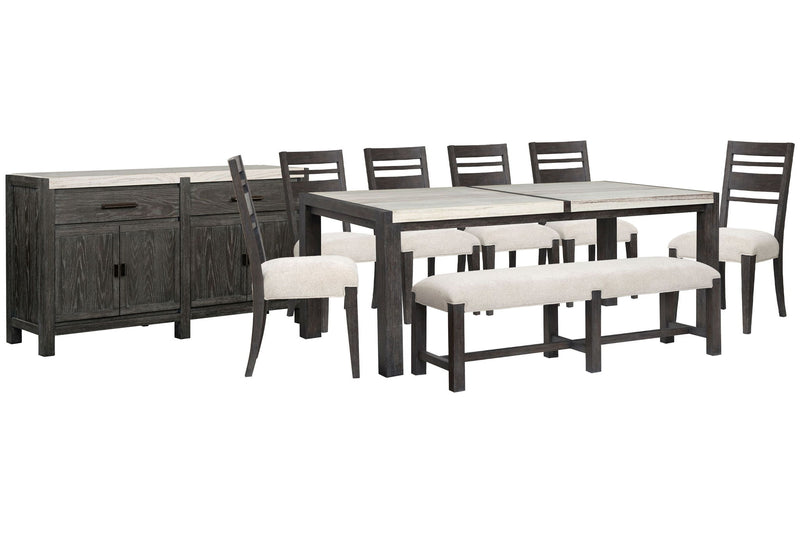 Plum Creek - 9 Piece Rectangular Dining Table Set