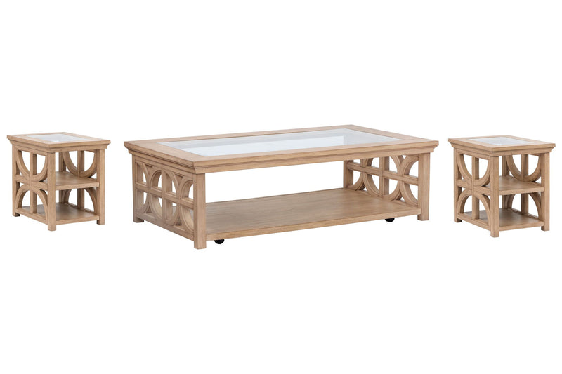 Coventry - Rectangular Shelf Cocktail Table Set