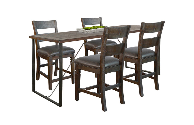 Homestead - Newport Counter Height Friendship Table - Tobacco Leaf