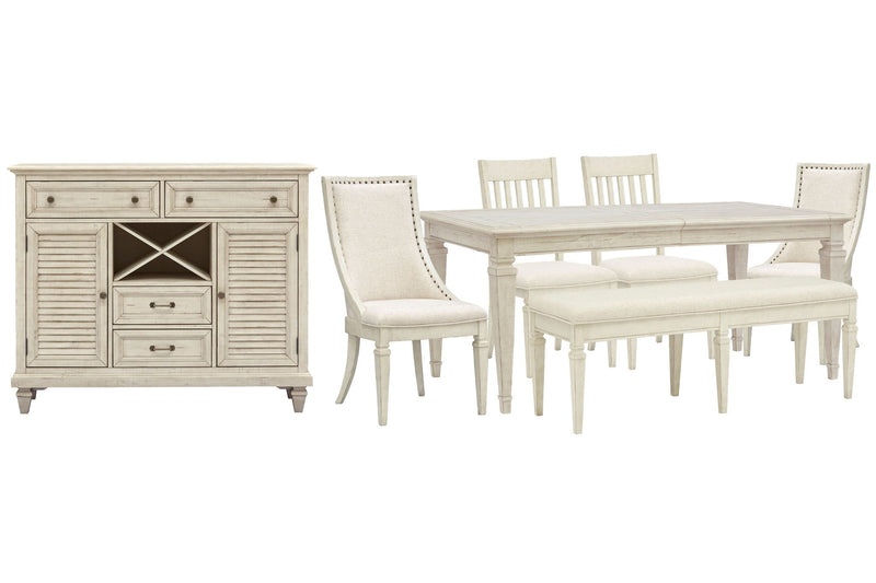 Newport - 7 Piece Extendable Rectangular Dining Table Set