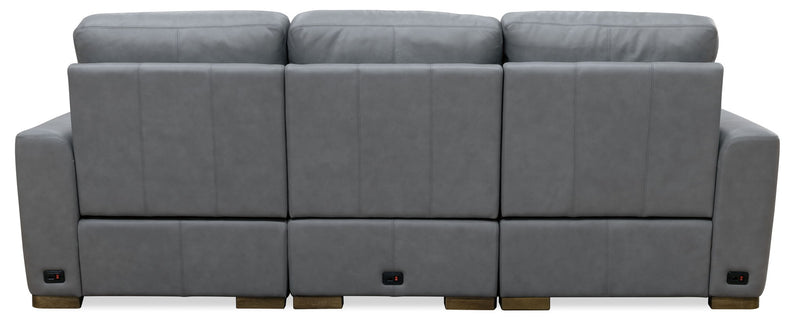 MS - Optimus Three Seat Power Sofa - Dark Gray
