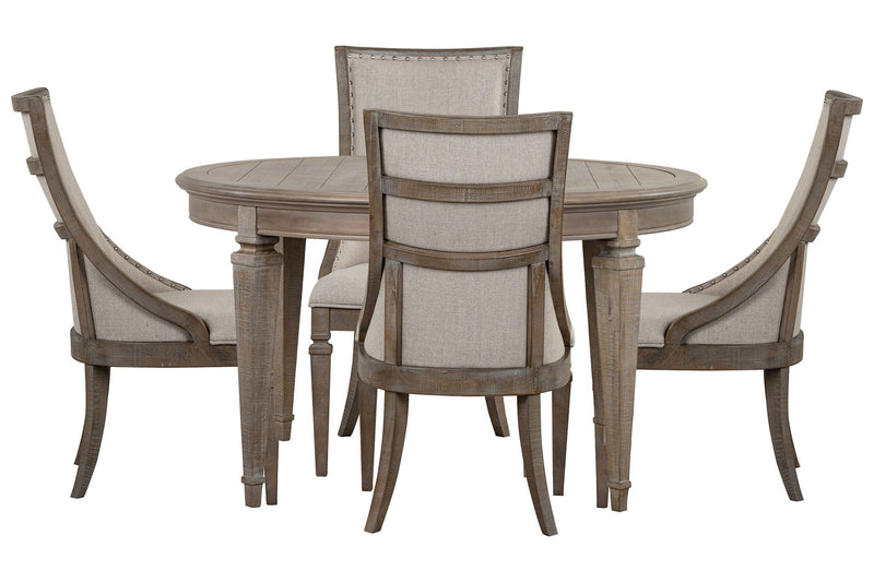 Lancaster - Extendable Round Dining Table Set