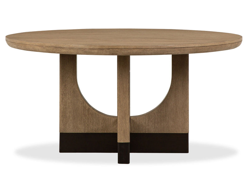 Tristan - 60" Round Dining Table - Swiss Coffee