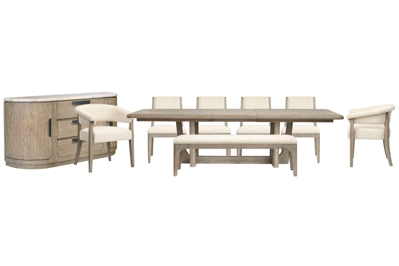 Braelyn - Extendable Trestle Dining Table Set