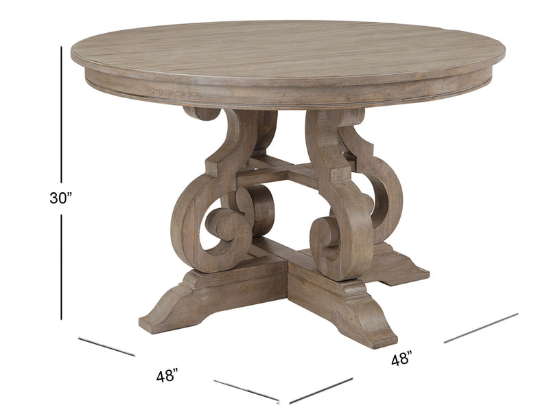 Tinley Park - 48" Round Dining Table - Dove Tail Gray