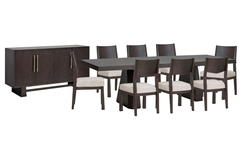 Tauren - 10 Piece Extendable Double Pedestal Dining Table Set