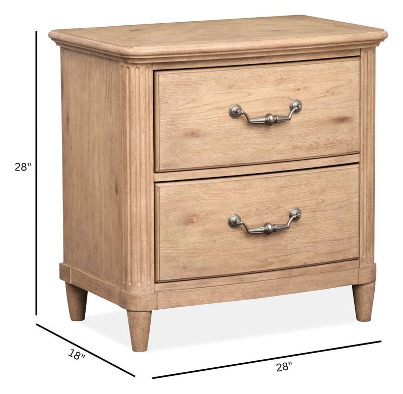 Harmony Heights - Drawer Nightstand - Belgium Wheat