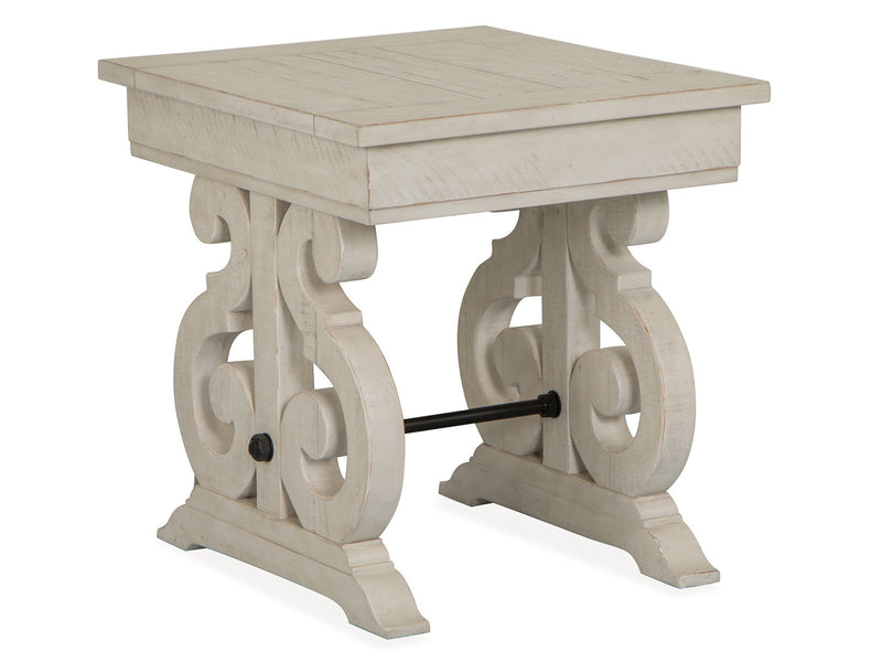 Bronwyn - Rectangular End Table - Alabaster