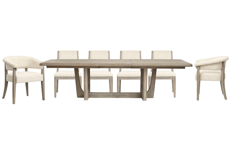 Braelyn - Extendable Trestle Dining Table Set
