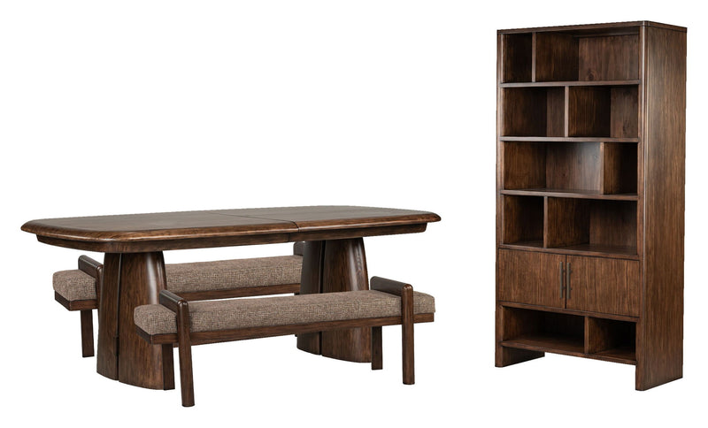 Belville - Extendable Trestle Dining Table Set
