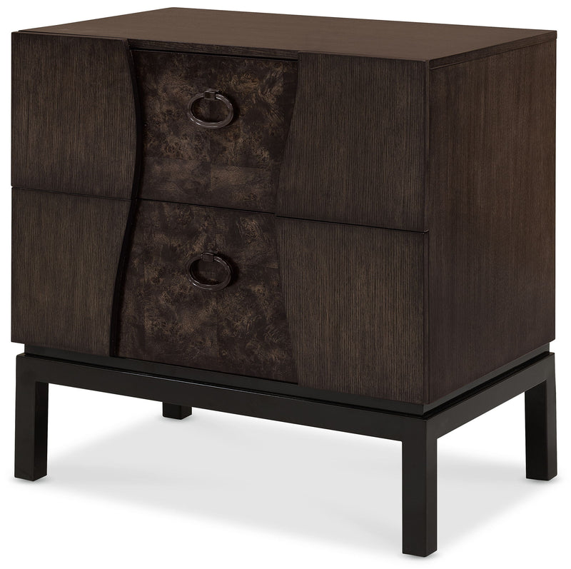 Modern Mosaic - Drawer Nightstand - Brown