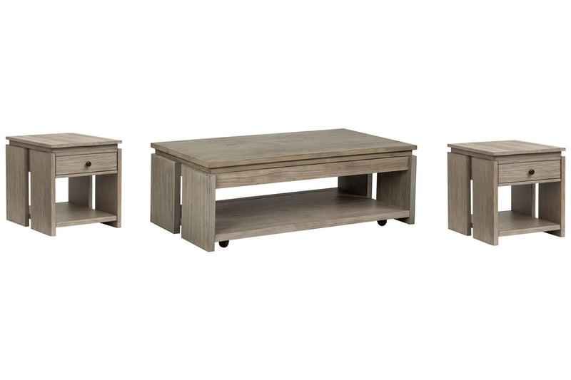 Conrad - Rectangular Lift Top Storage Cocktail Table Set