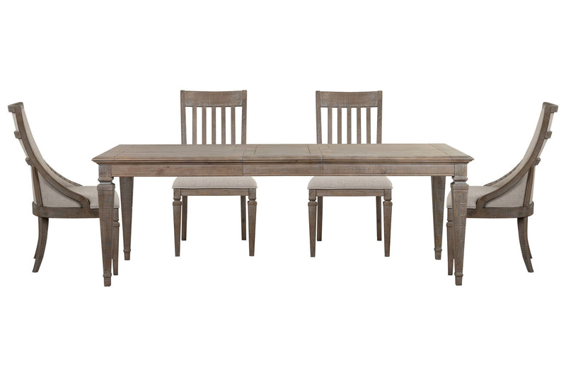 Lancaster - 5 Piece Extendable Rectangular Dining Table Set