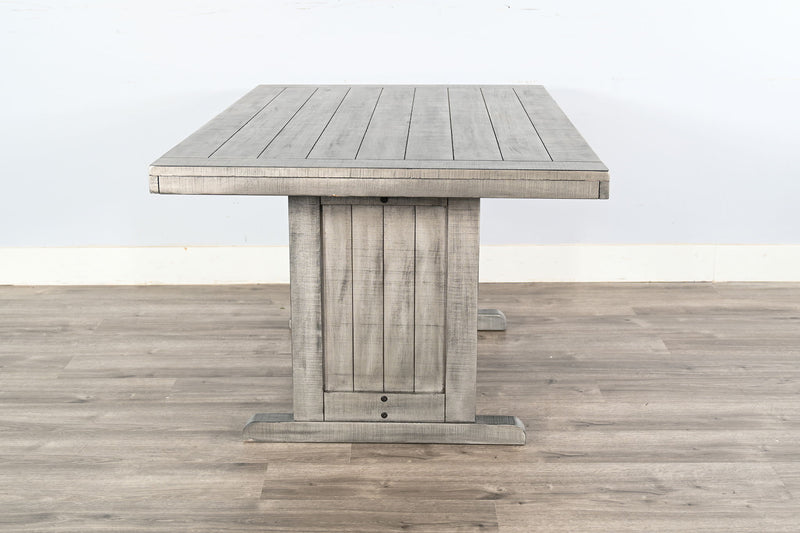 Alpine - Wood Breakfast Nook 3 Piece Dining Set - Gray
