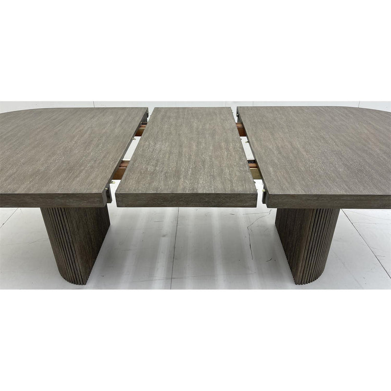 Sariel - Double Pedestal Dining Table - Dark Brown