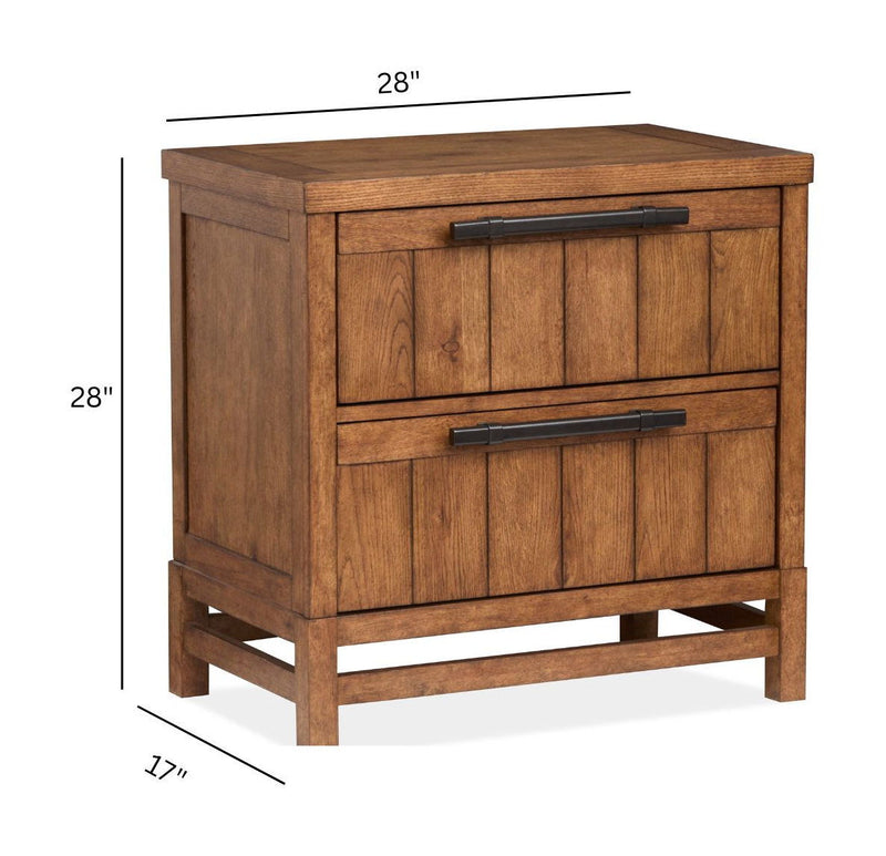 Conway - Drawer Nightstand - Honey Wheat