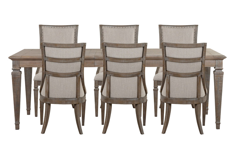 Lancaster - 7 Piece Extendable Rectangular Dining Table Set