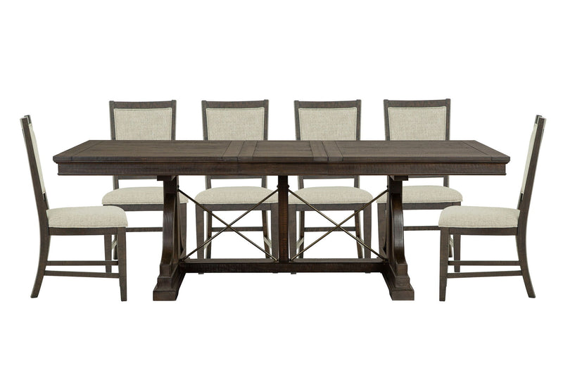 Westley Falls - Extendable Trestle Dining Table Set