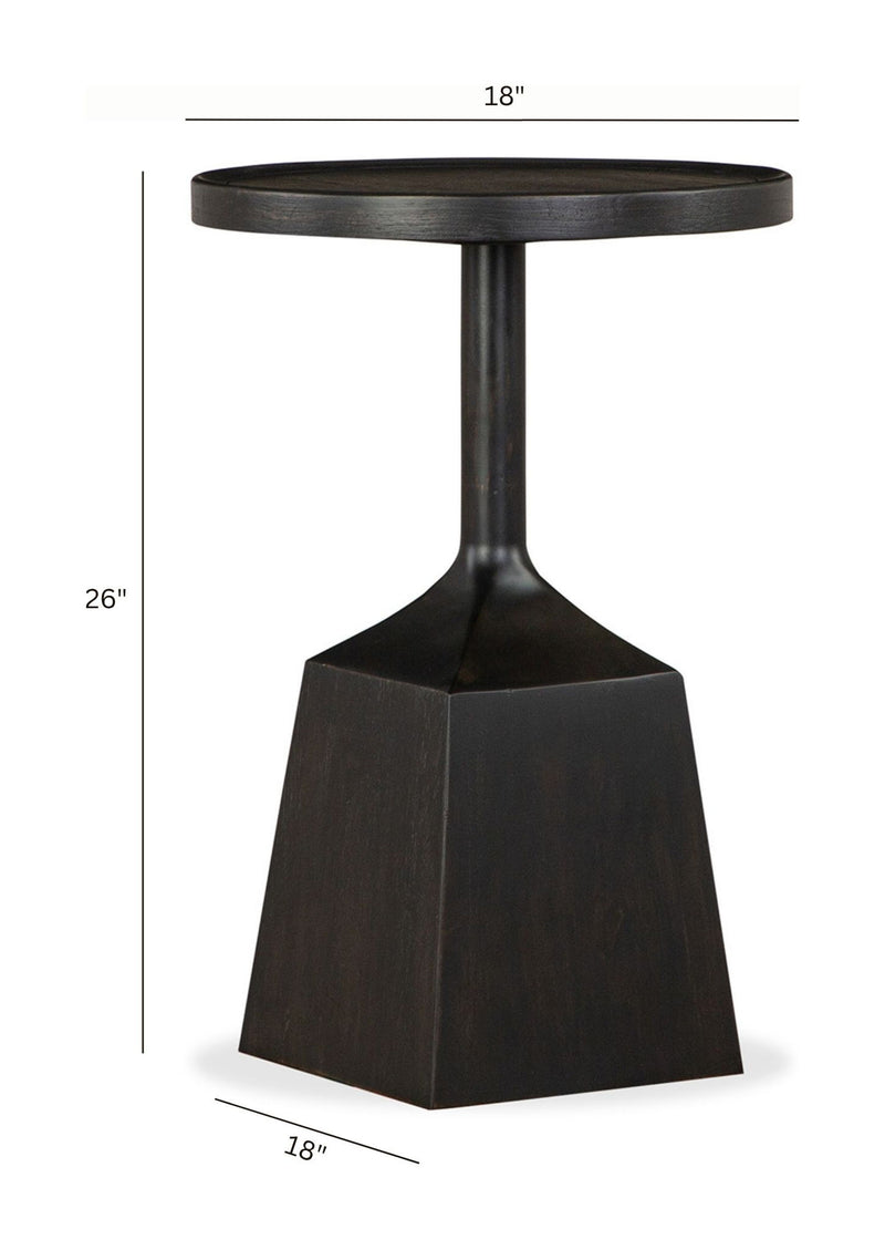 Lindon - Round Pedestal Accent End Table