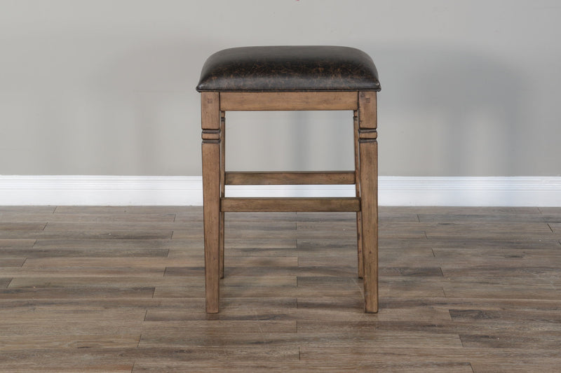 Doe Valley - Backless Stool With Cushion Seat (Set of 2) - Buckskin