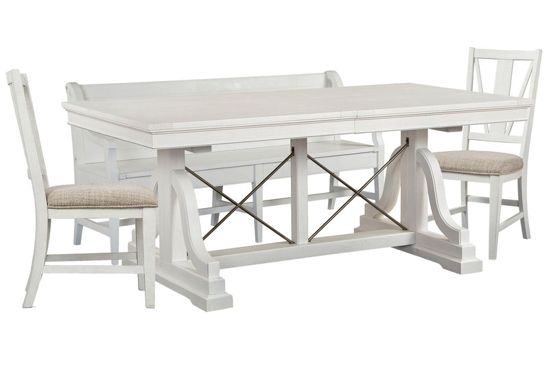 Heron Cove - Extendable Trestle Dining Table Set