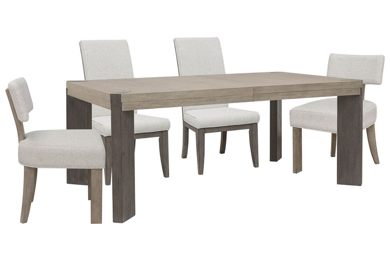 Anderson Park - Leg Dining Table Set With Klismos Chairs