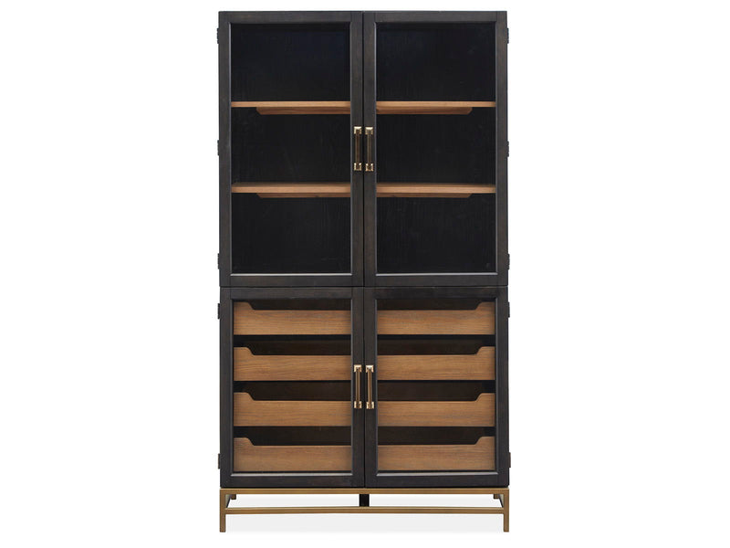 Lindon - Two Tone Dining Cabinet - Dark Brown
