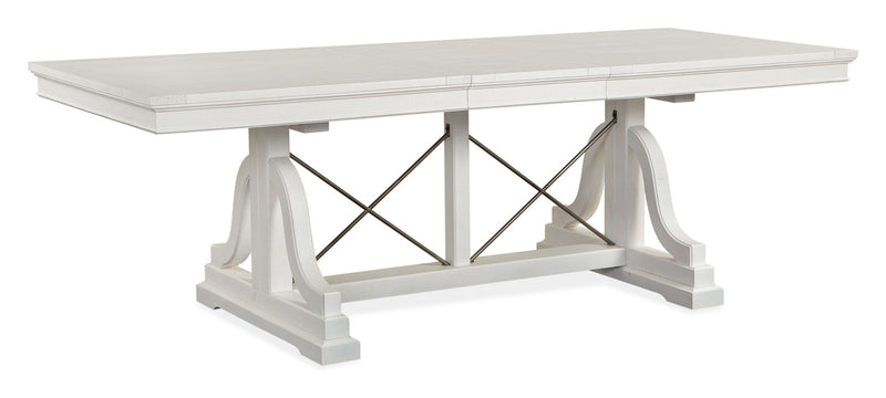 Heron Cove - Trestle Dining Table - Chalk White